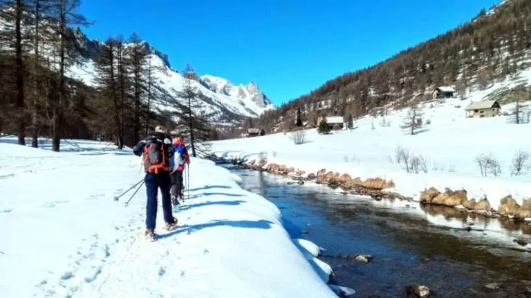 vallée de la clarée en raquettes