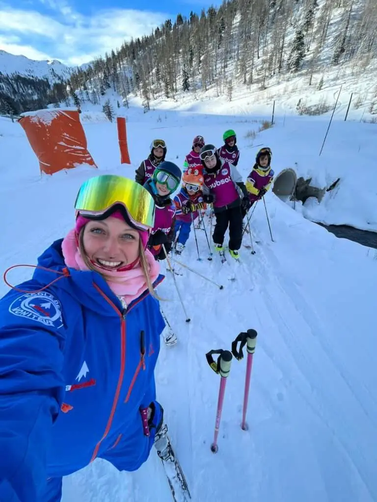 cours enfants ski Montgenevre