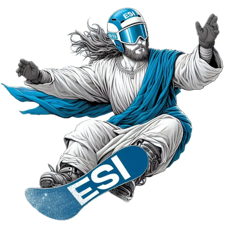 snowboarder au snowpark de montgenevre